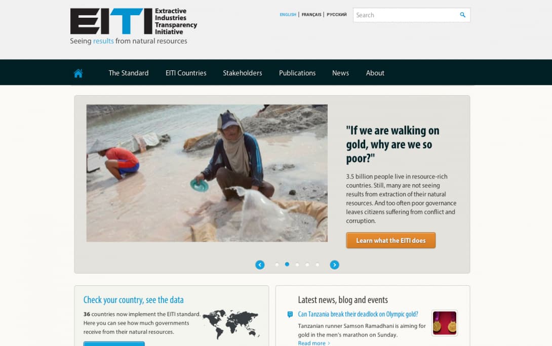 Eiti.org Redesign