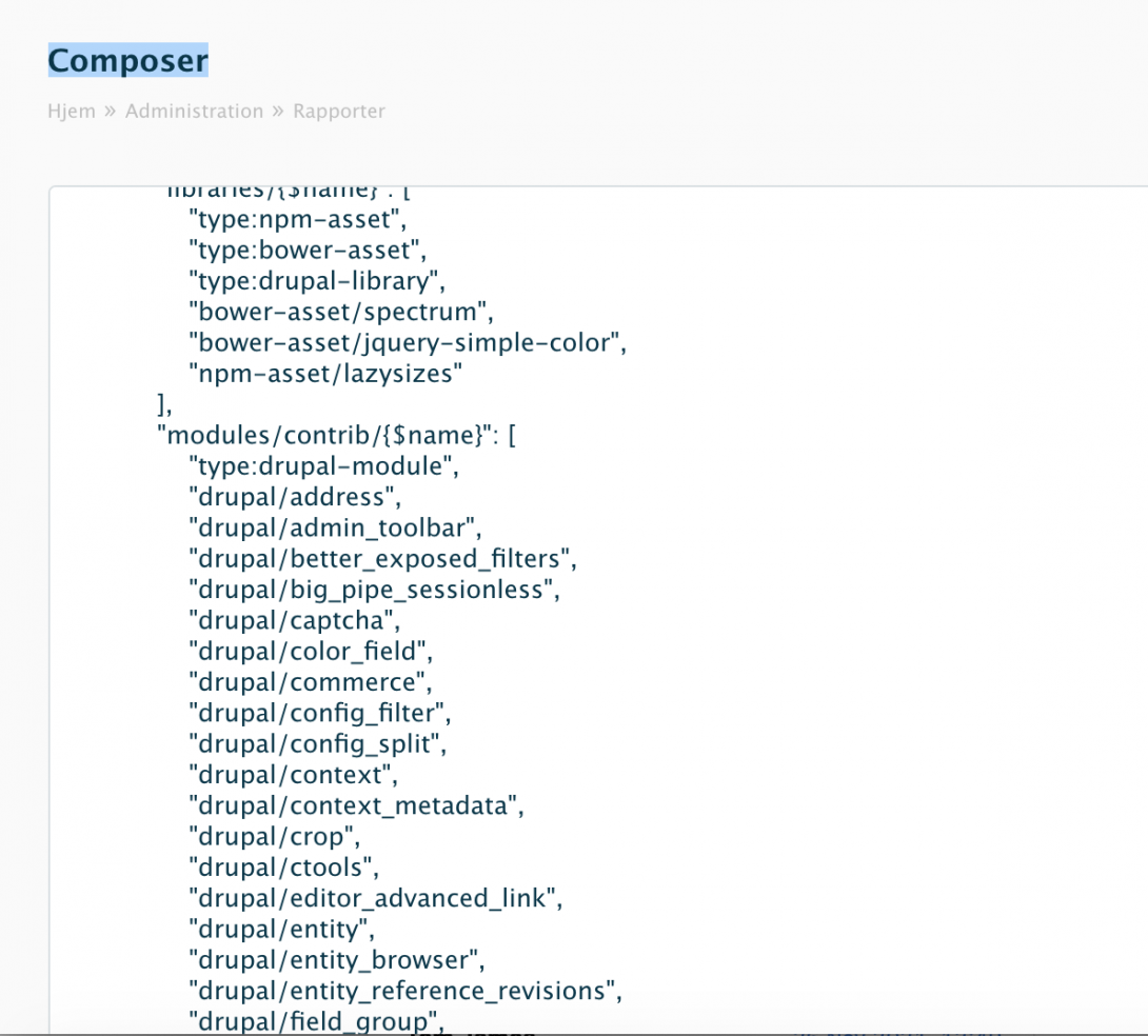 Composerize module page