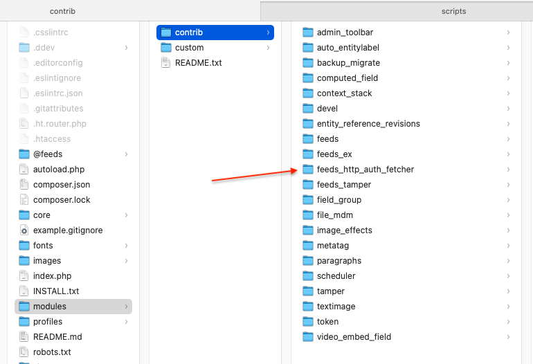 feeds_http_auth_fetcher downloaded locally